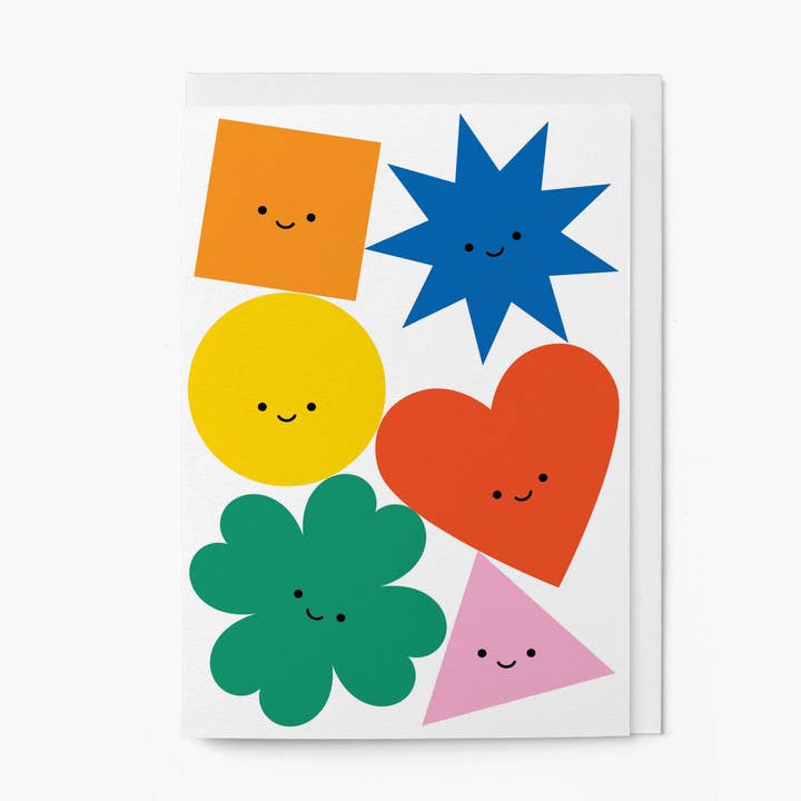 Happy Shapes - Greeting Card for wholesale by Graphic Factory