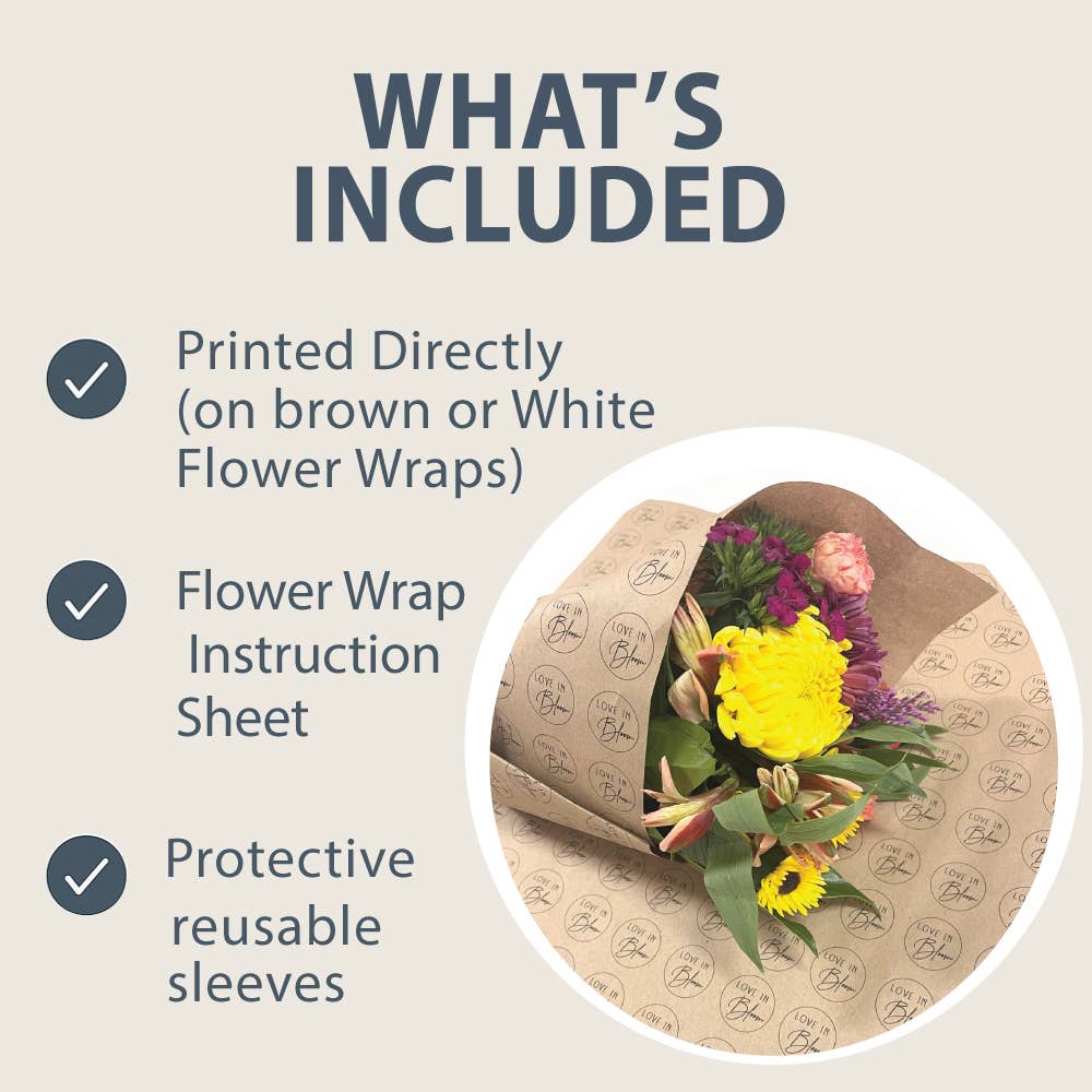 Red Barn Canvas - Wholesale Gift Bag - Customized Flower Wraps For Your Boutique or Flower Shop6