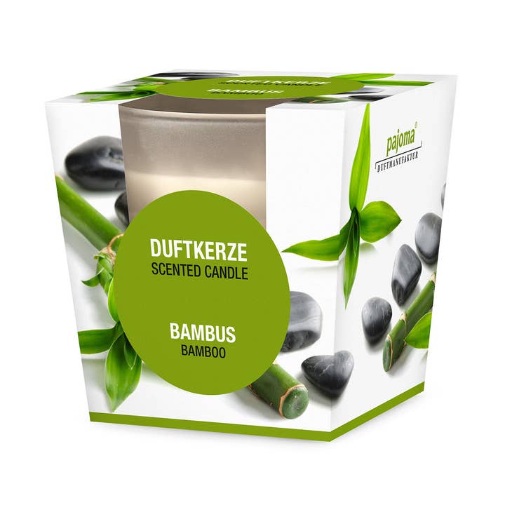 DK „bamboe” in glas/doos, h 8 cm voor wholesale door Pajoma