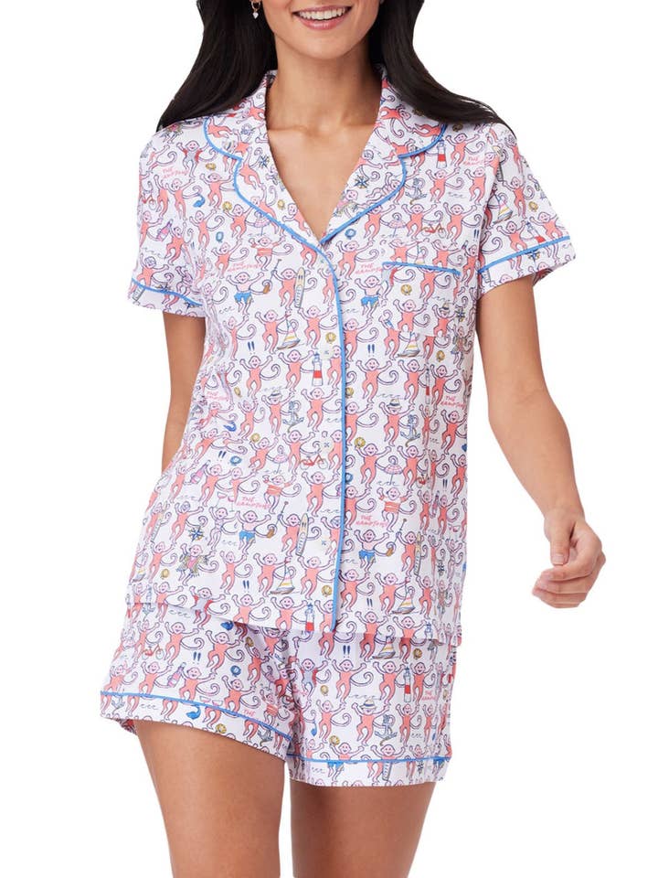 Rosa Clothing - Wholesale Lounge Set - Women's - Stylish Cartoon Print Summer Lounge Set