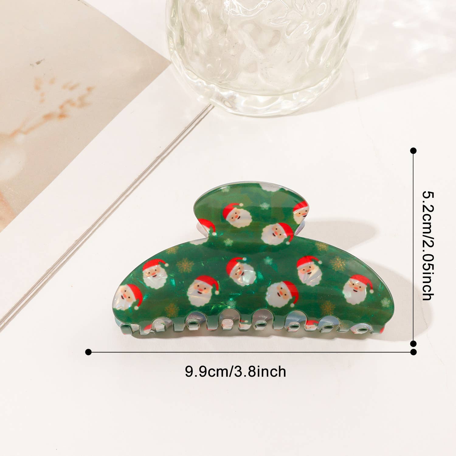 SoapElenGlen – wholesale Hair clip – Women’s – Christmas Themed Print Hair Clip, Festive Hair Accessories7