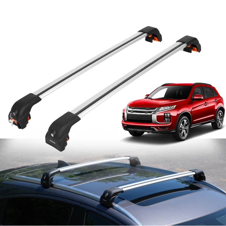 220 lbs Roof Rack Crossbars for Mitsubishi Outlander PHEV 2022-2026 - Silver for wholesale by Erkul Auto USA