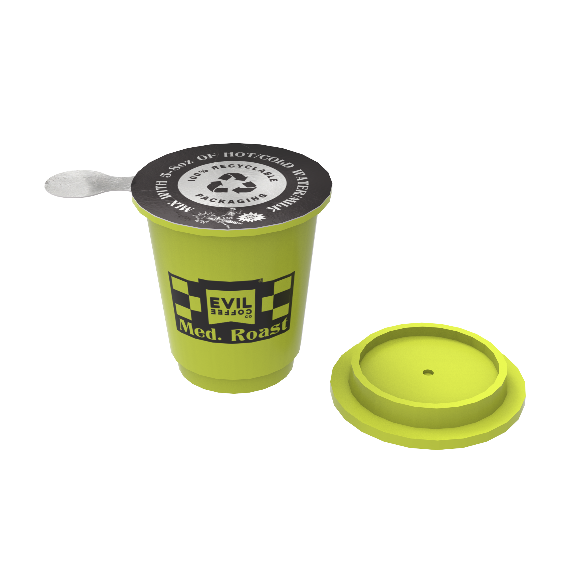 Smithco Distributing - Wholesale Instant Coffee/Espresso - Evil Coffee Clutch Cups - Freeze Dried Coffee (12 Pack)/ PDQ13