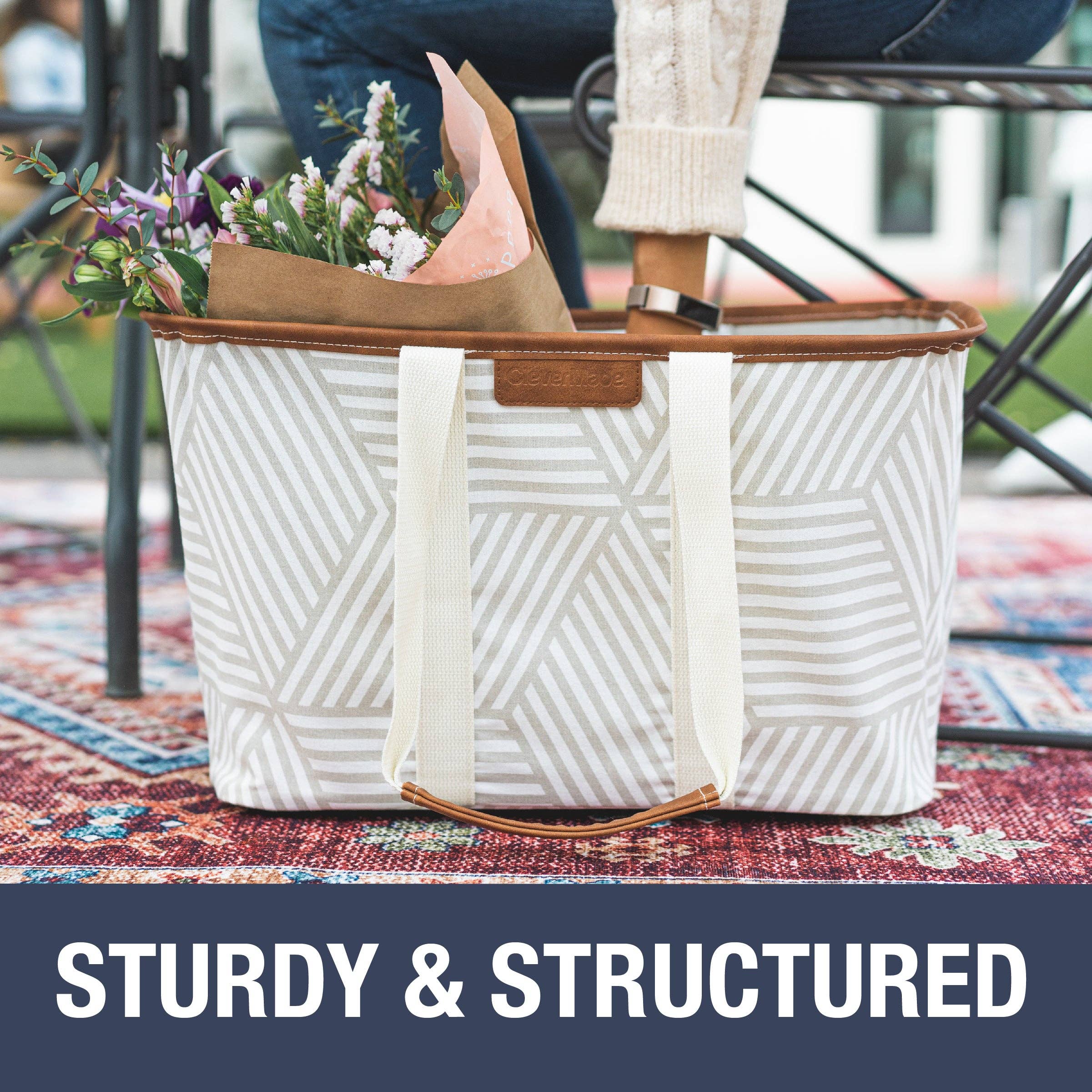 CleverMade - Wholesale Tote Bag - Women's - Collapsible LUXE Tote8