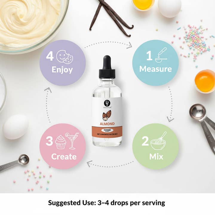 Dolce Flav - Wholesale Vanilla/fruit extract - Almond Extract Water Soluble4