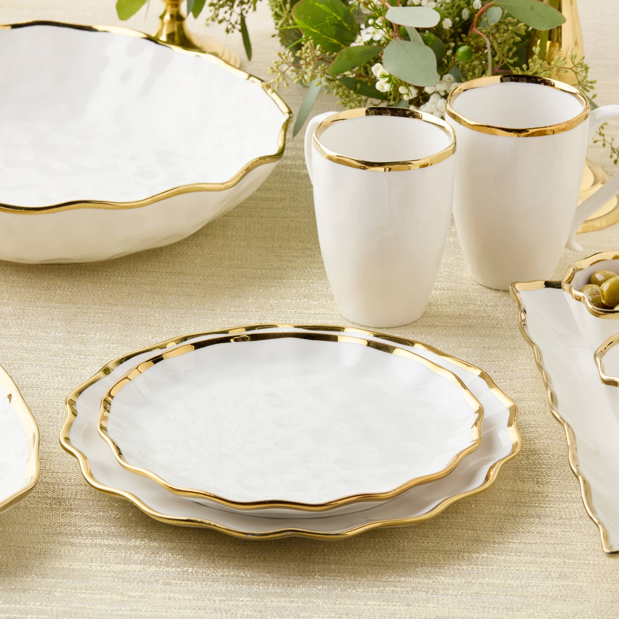 Certified International - Wholesale Salad Plate - Regency Gold Salad Plate 9in0