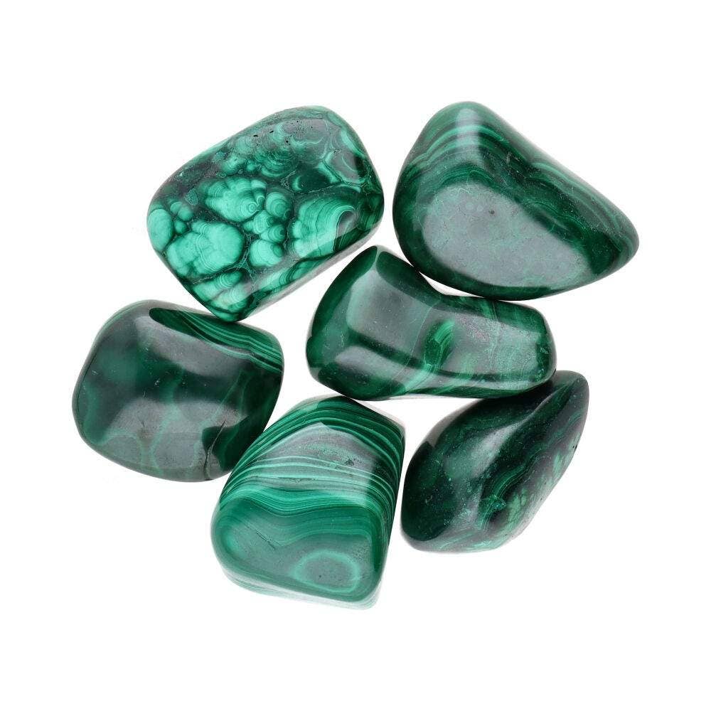 Vives de la Cortada S.L - Wholesale Spiritual Stone/Crystal - Malachite Tumbled Stones T-3 and T-50