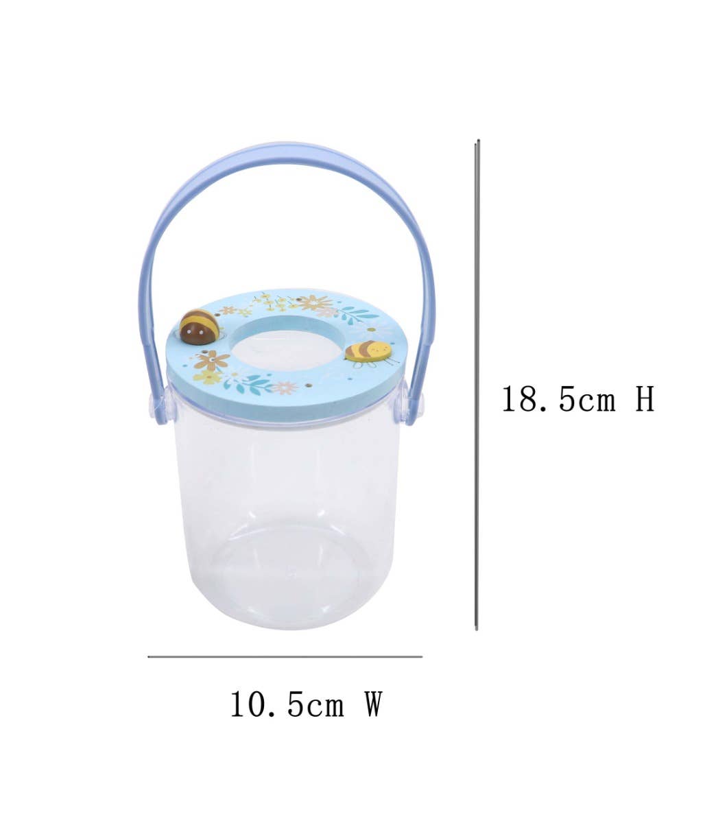 ToysLink – wholesale Wood toy – Child – Bug Jar with Magnifier Wooden Lid1