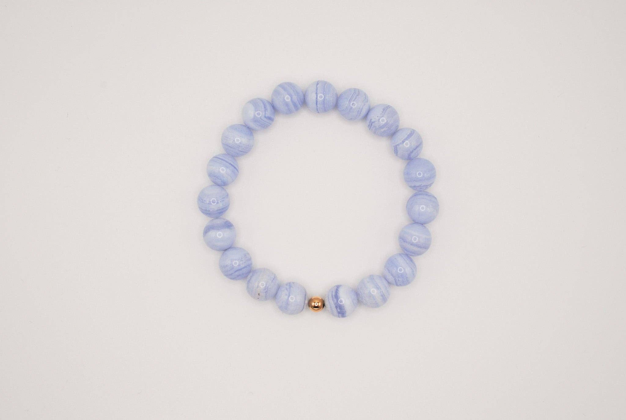 Ripple | Reiki Infused Jewelry - Wholesale Beaded Bracelet - Blue Lace Agate Solo Grande Bracelet4