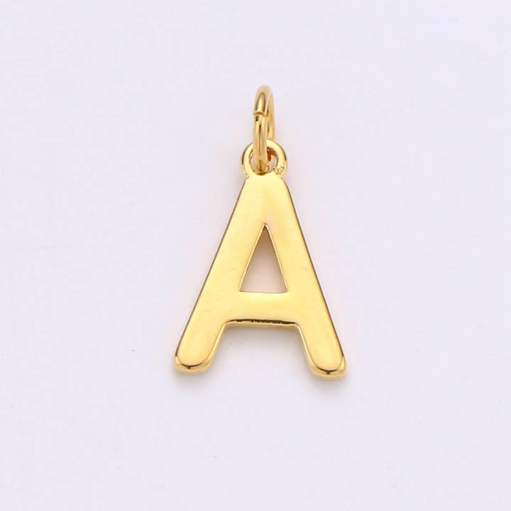 Aim Eternal - Wholesale Individual charm/pendant - 14k Gold Filled Personalized Initial Charm Initial Pendant, Letter Charm, Minimalist Alphabet Letter Charm, Monogram Charm Add On Charm A-113 to A-125