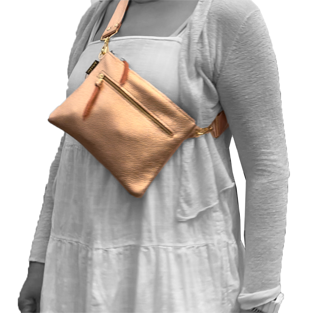 Zina Kao Exclusives – Engroshandel Crossbodytaske - Dame – Metallic Rita Crossbody og Hipbag5