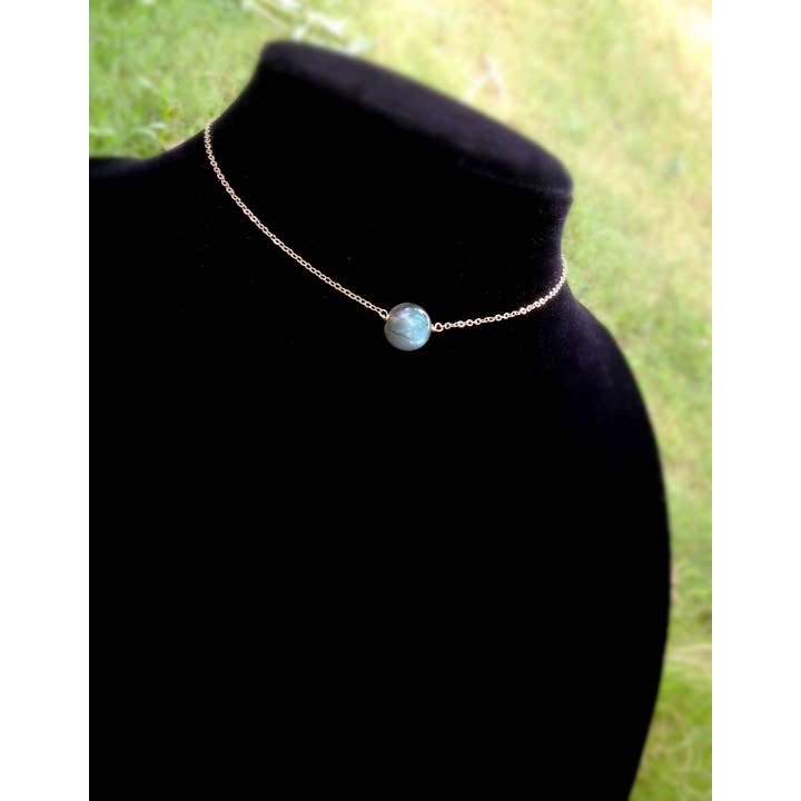 Labradorite Dew Drop Halskette//Atemberaubend und einzigartig, Aaa, Blue Flash, Edelsteine//Drahtwickelter Hawaii-Schmuck//Made With Love für den Großhandel von Treehouse Jewelry Hawaii