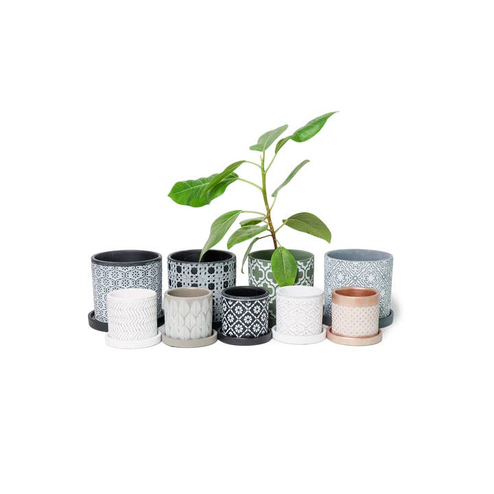 Pots de fleurs et jardinières Balter avec trou de drainage et soucoupe pour la vente par Chive Canada