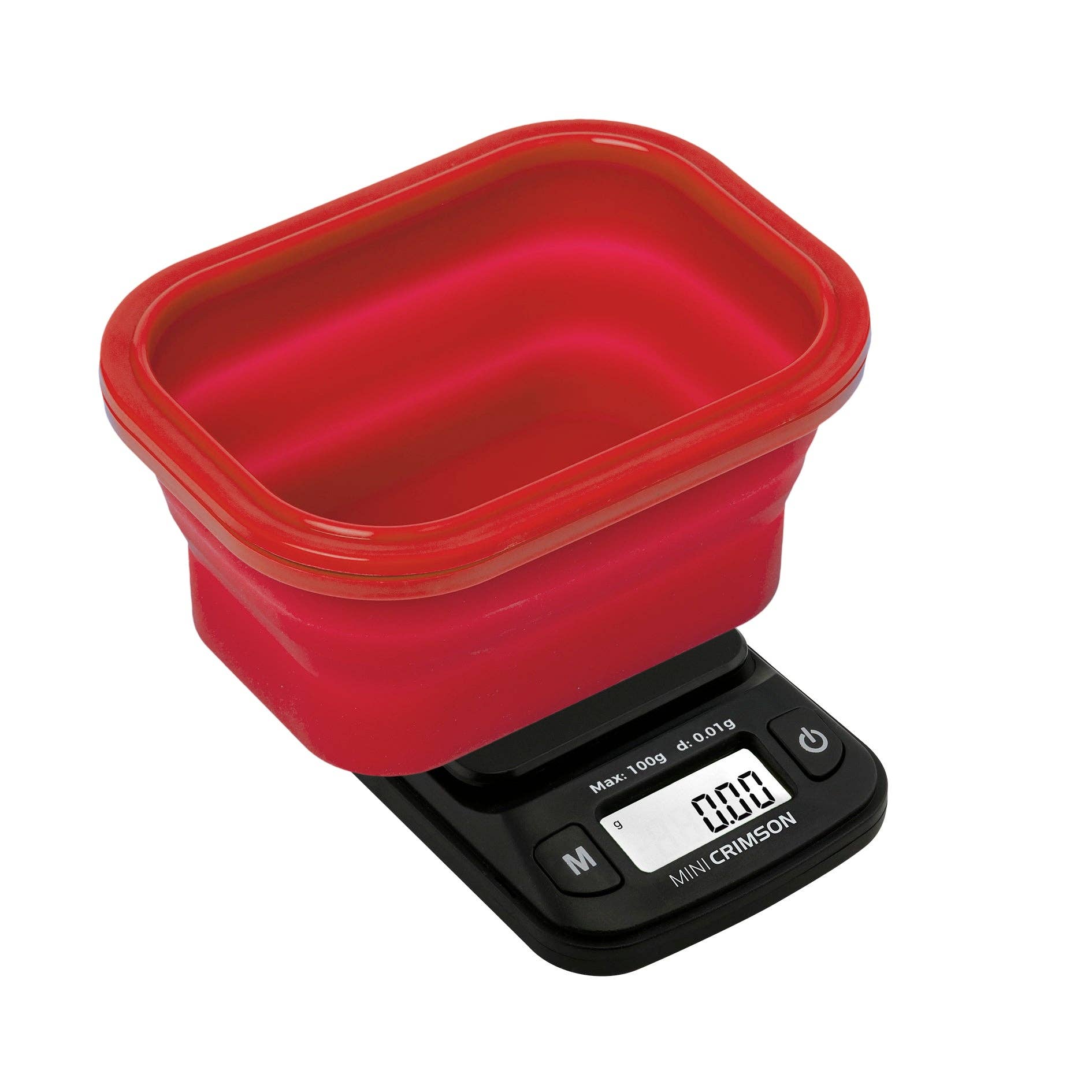 Cannatron - Wholesale Kitchen Tool/Gadget - Truweigh Mini Crimson Collapsible Bowl 100G X 0.01G14