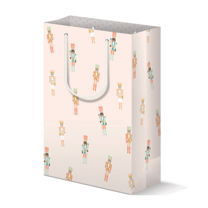 Joy Paper Co. - Wholesale Gift Bag - Pinkmas Nutcrackers Gift Bag | Christmas, Holiday Gift