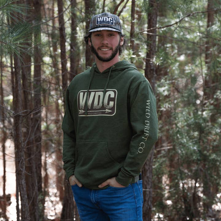 WDC Army Heather Hoodie for wholesale by Wild Drift Co. (WDC)
