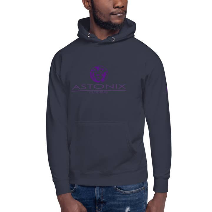 Navy Blazer Astonix Premium Hoodie | Cotton Heritage M2580 för wholesale av Astonix