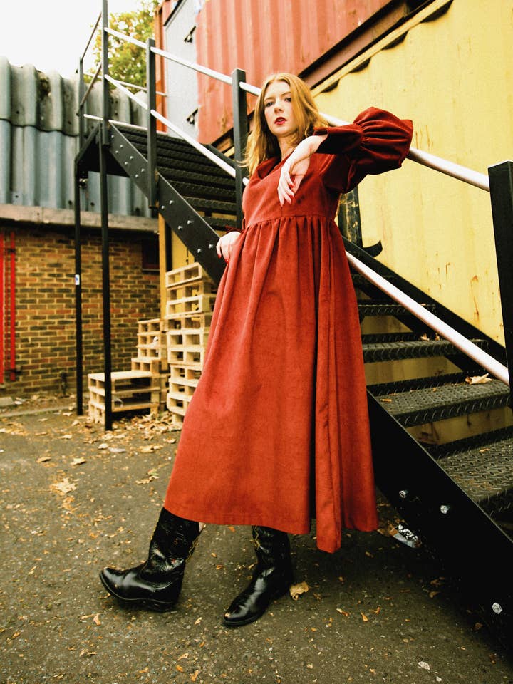 Oversized Maxi Dress with Pockets Corduroy – Michelle | No More Nobody for wholesale by No More Nobody