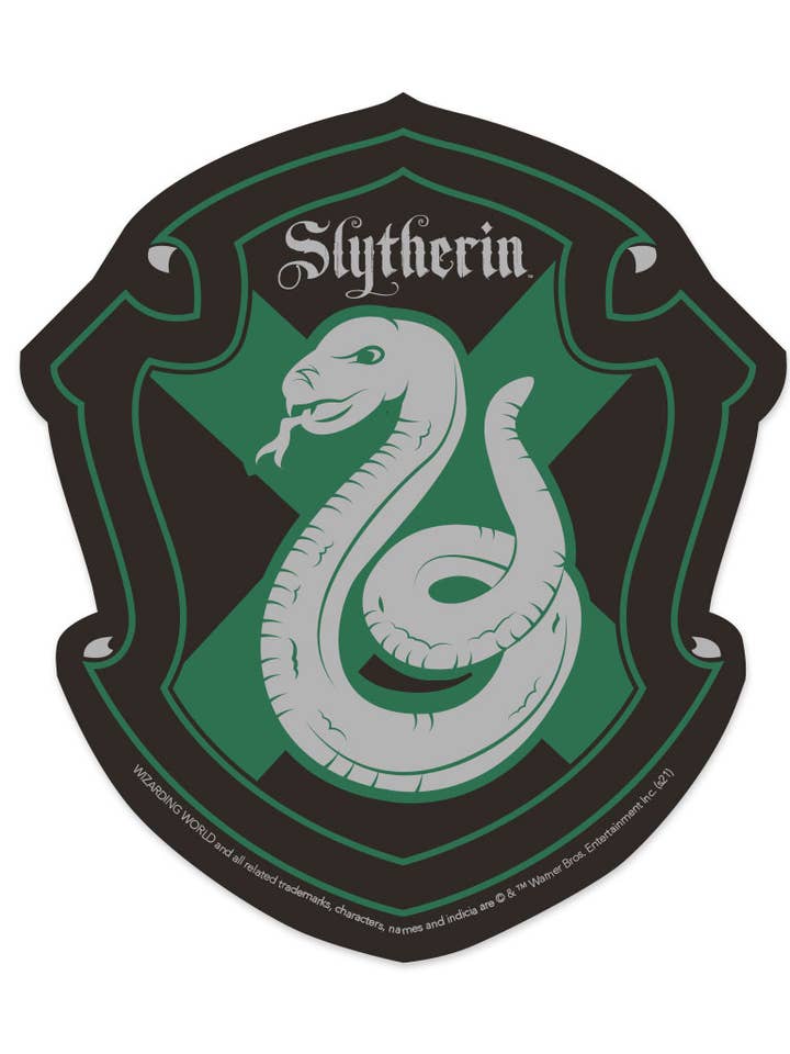 Slytherin Shield Vinyl Sticker for wholesale by Paper House Productions