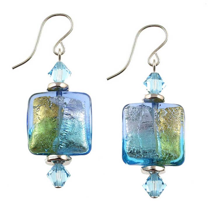 SE-67 Boucle d'oreille carrée 16 mm Laguna Niguel pour la vente par Andrea Menghetti