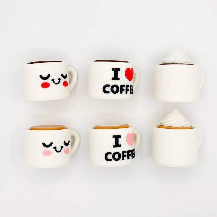 Coffee Fidget Clicker Keychain for wholesale by Prism3D Creations