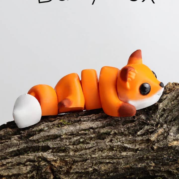 Jouet imprimé en 3D Tiny Baby Fox, jouet articulé, jouet Fidget pour la vente par Great American Designs