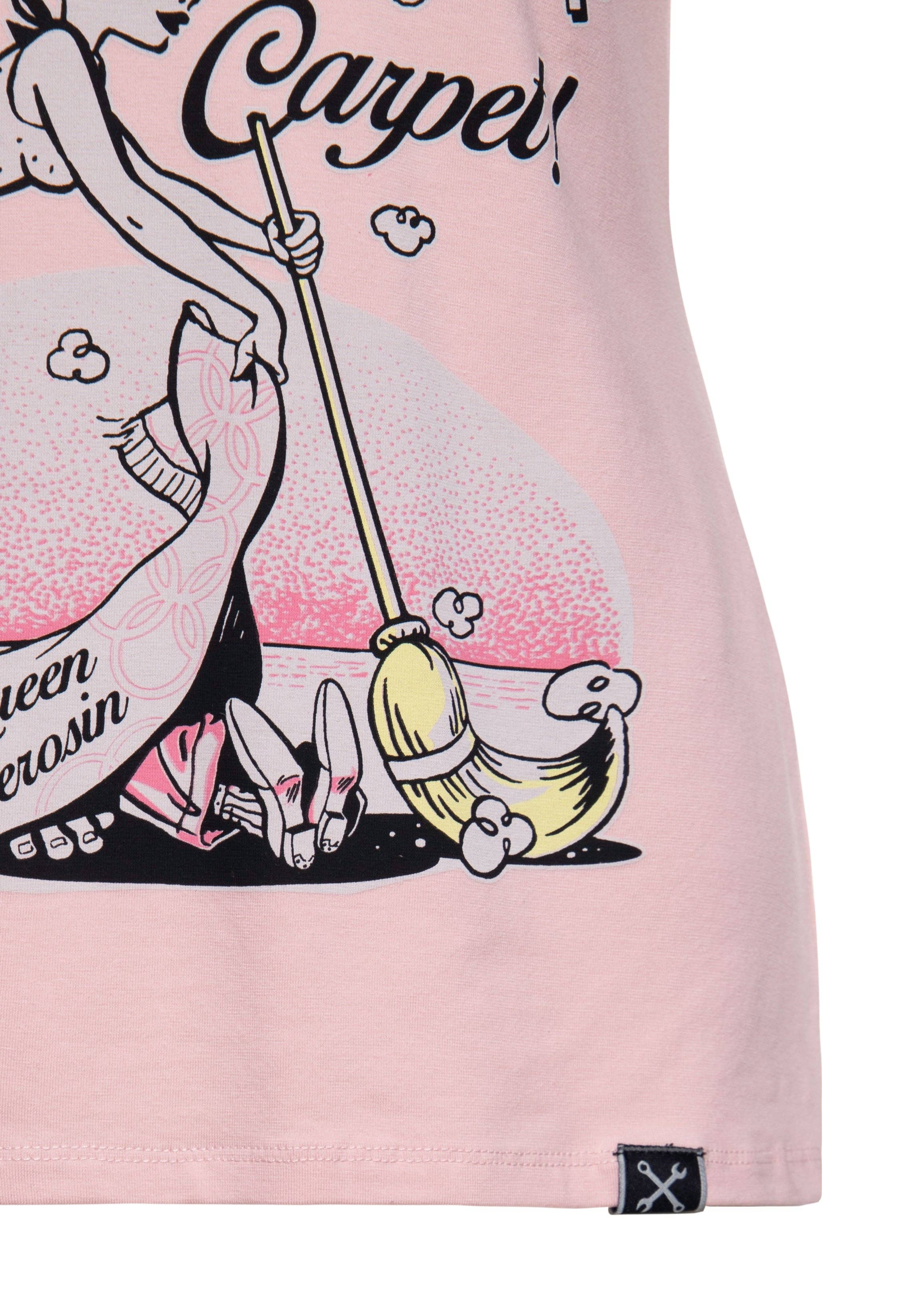 KING KEROSIN – Engroshandel T-shirt med print - Dame – T-shirt « Sweep it under the carpet » med humoristisk retrodesign5