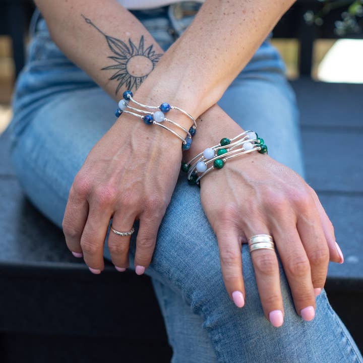 Made as Intended – Engroshandel Perlearmbånd – 8mm blå blonde agat velsignelsesarmbånd2