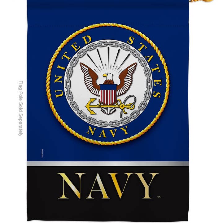 Two Group Flag Co - Wholesale Flag - Flag United State Navy Usa Armed Forces Day Garden House