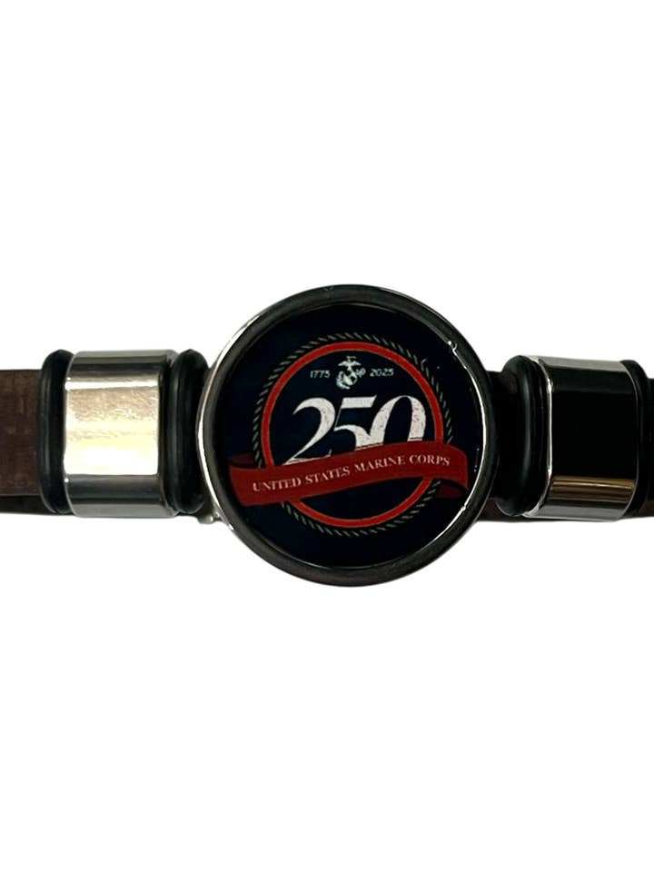 Officially Licensed Marine Cork Bracelet - 250th Anniversary for wholesale by Ciao Bella Jewelry Inc