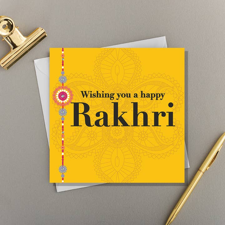 x6 HAPPY RAKHRI | decorative for wholesale by Eastern Print Studio