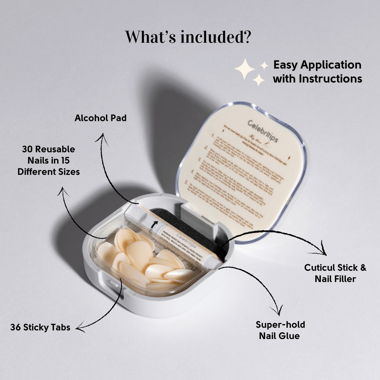 Celebritips - Wholesale Press-On/Fake Nails - Classic French Glaze5