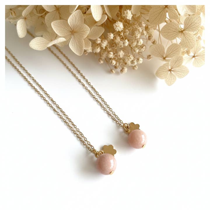 Rhodonietsteen Ketting voor wholesale door Produtos Namasté