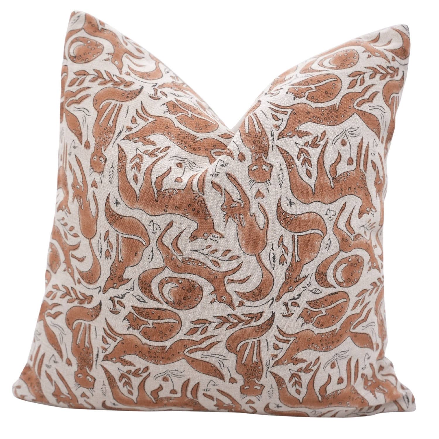 Fabdivine - Wholesale Throw Pillow Cover - Unique Block Print Pure Linen Pillow Cover  - Gehravan0