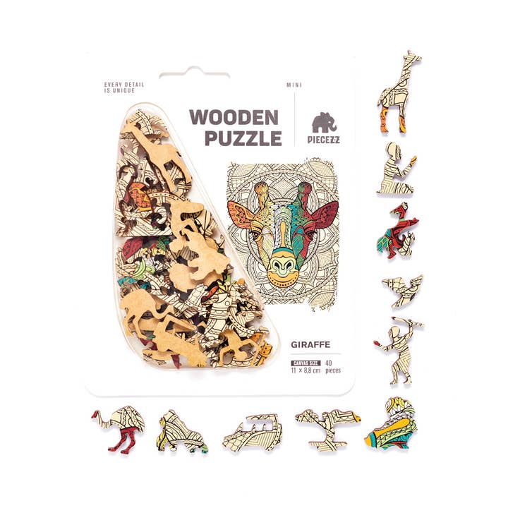 Piecezz Puzzle Pocket Size - Giraffe for wholesale by Geek Toys US