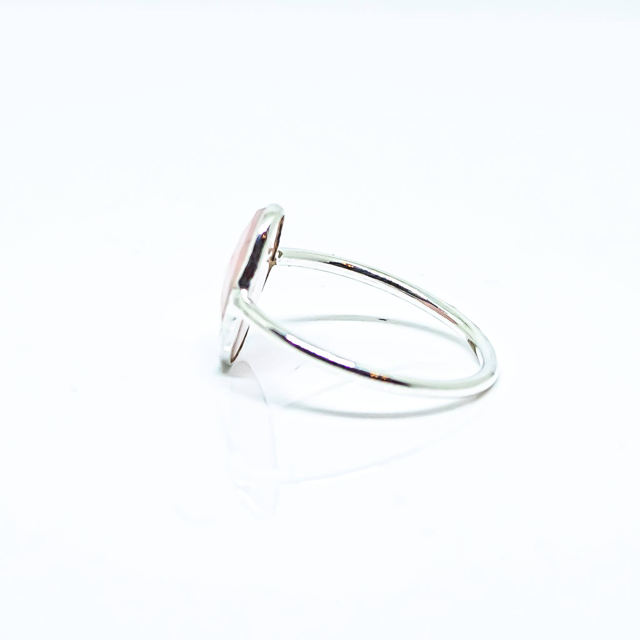 Quasar Gems USA - Vente Bague de cocktail/de cérémonie - Bague en opale rose en argent sterling facettée1