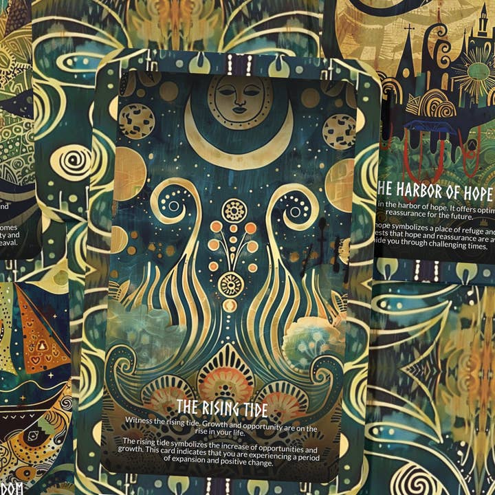 Ibiza Tarot USA - Wholesale Tarot Cards - Njord - Sea's Keeper Oracle Deck Cards - Embracing the ebb and flow of life's currents like the god of seas