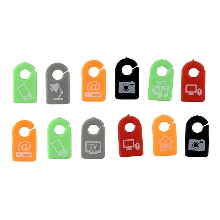 Fackelmann - Wholesale Craft Supplies - Fackelmann Tecno Electric Cable Markers (Pack of 12)5