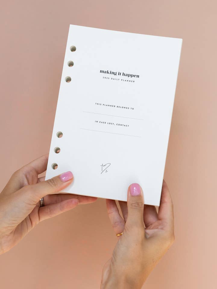 2025 Daily Planner Insert Pack for wholesale by The Inspired Stories