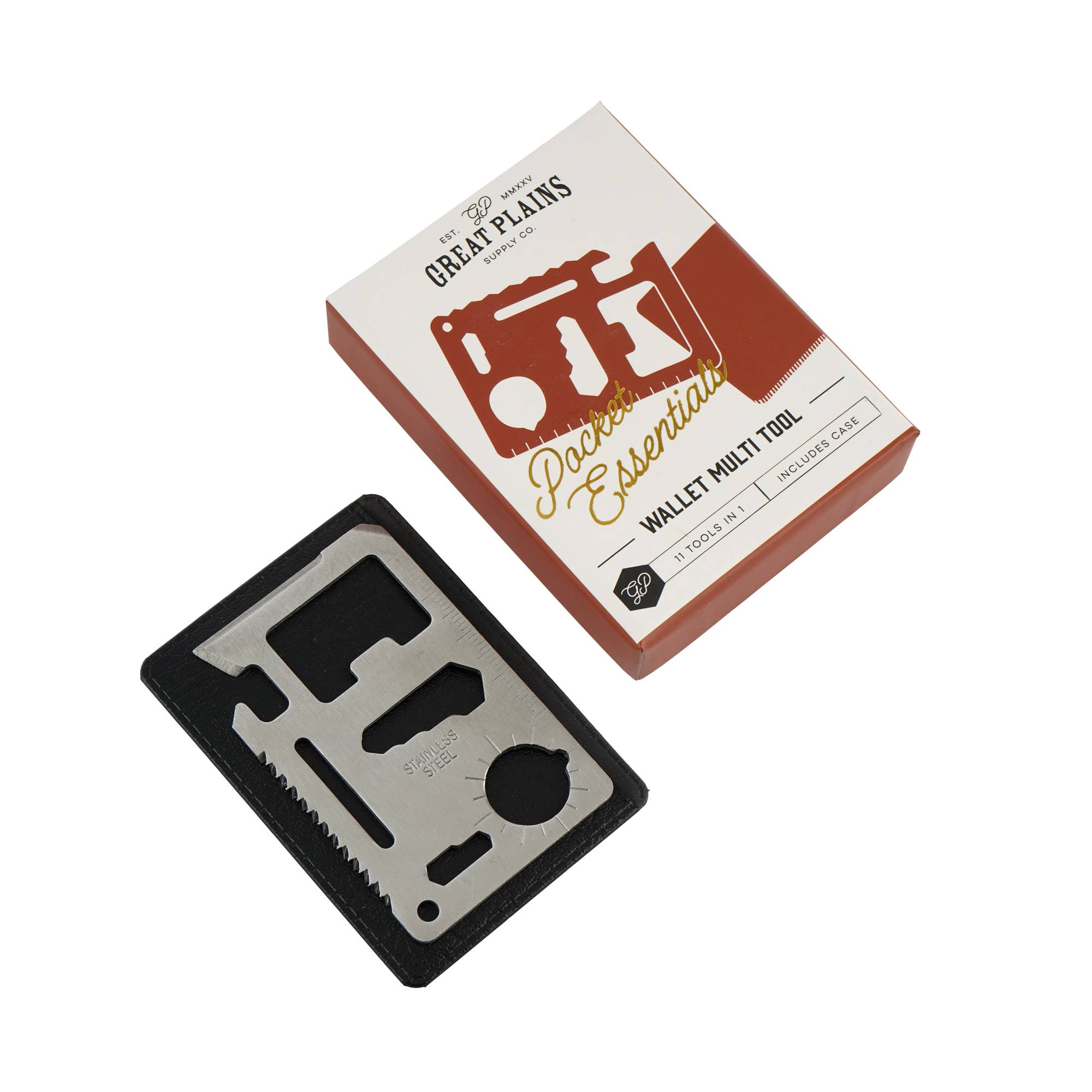 CGB Giftware – wholesale Handy tool – Great Plains 11 In 1 Wallet Multi Tool In Gift Box1