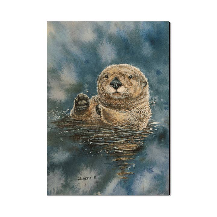 Sea Otter - Wood Postcards & Magnets for wholesale by DaydreamHQ