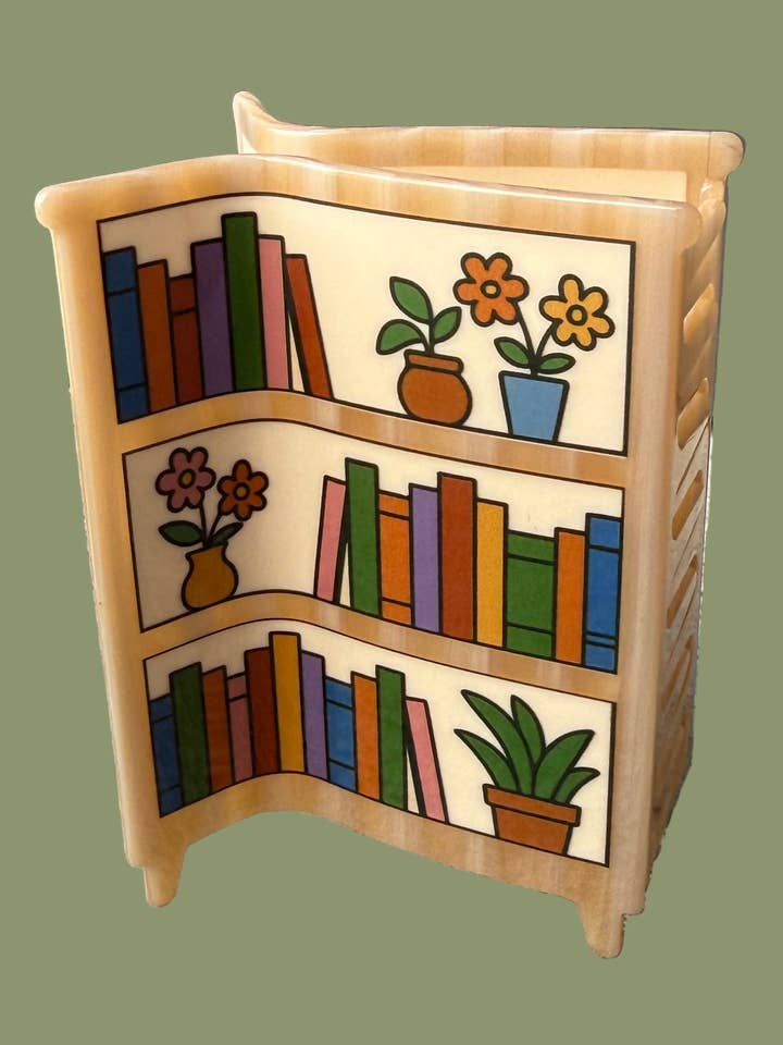 XL Bookshelf Hair Claw Clip for wholesale by Dainty Studios