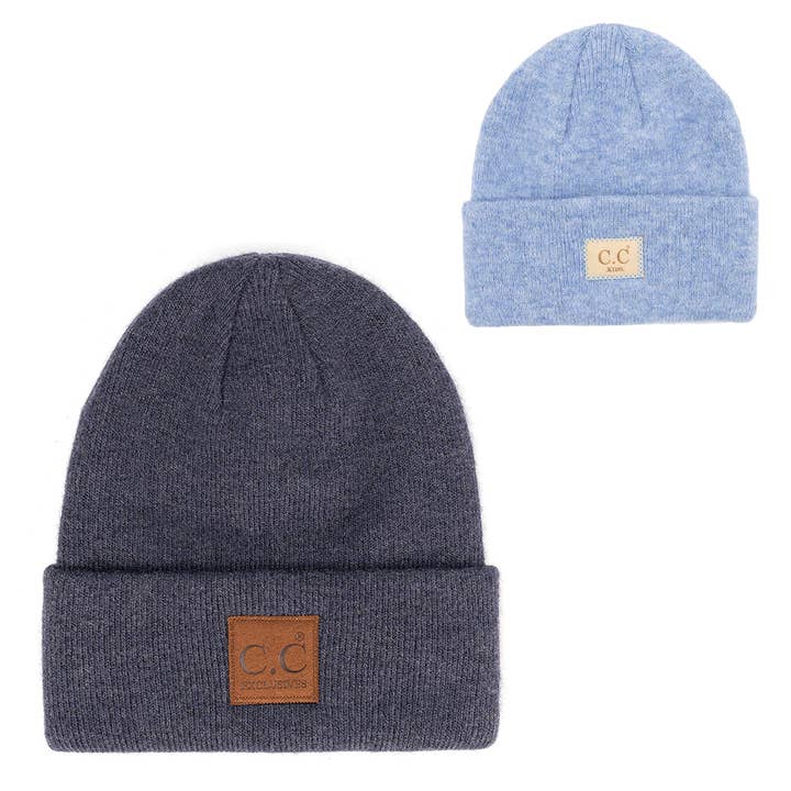 Fashion City - Venta al por mayor Gorro de lana - Niños - Gorros clásicos de mamá y yo, modelo Heather, a juego, para niños3