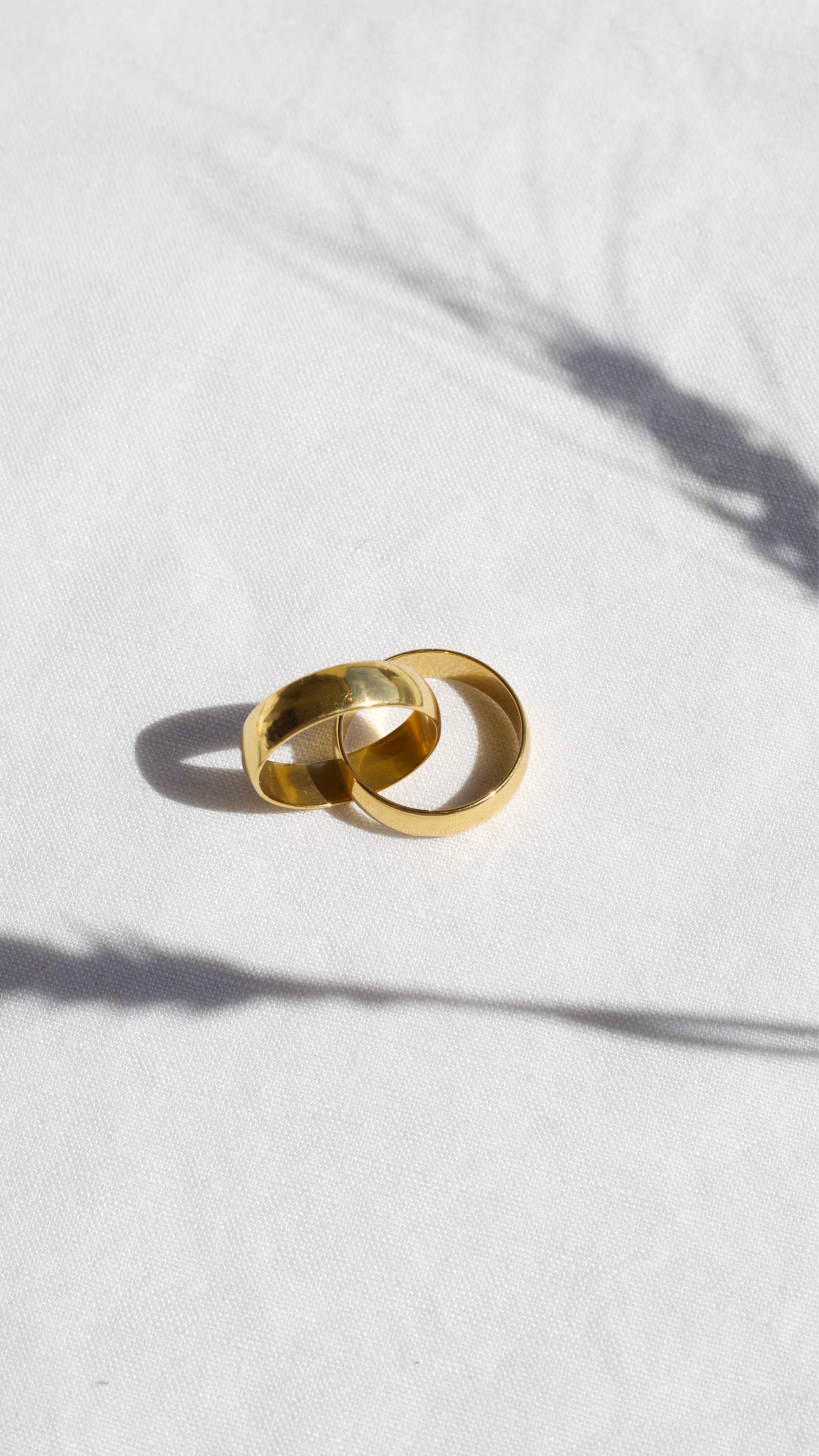 MeloMelo – wholesale Band/stacked ring – Interlocking Double Band Ring7