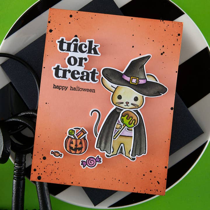 Hero Arts + Spellbinders Wholesale - Wholesale Rubber/Decorative Stamp - Hero Arts Tricks and Treats Clear Stamp Set from the Hocus Pocus Collection1