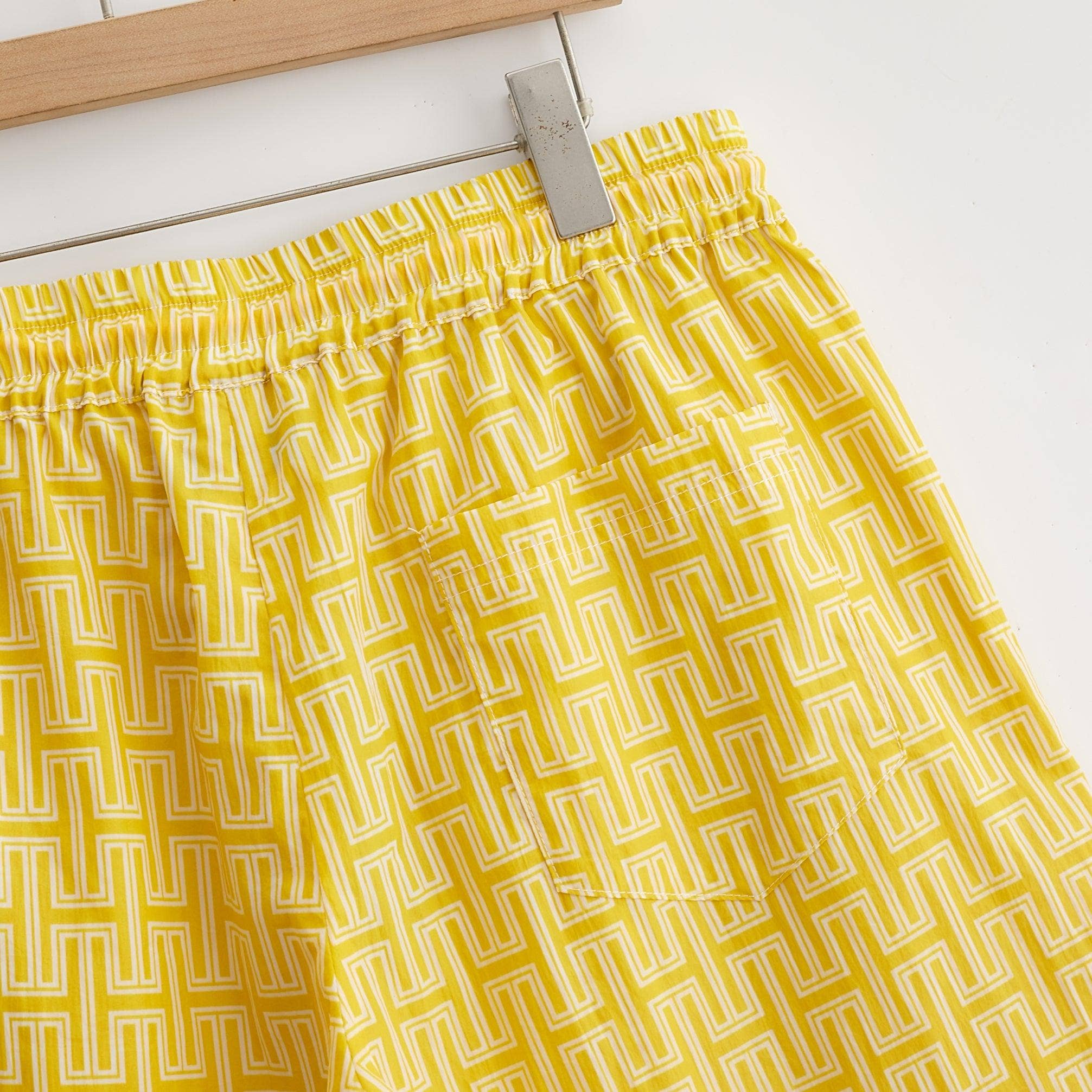 Hugh & Main - Wholesale Shorts - Men's - Yellow Monogram Shorts6