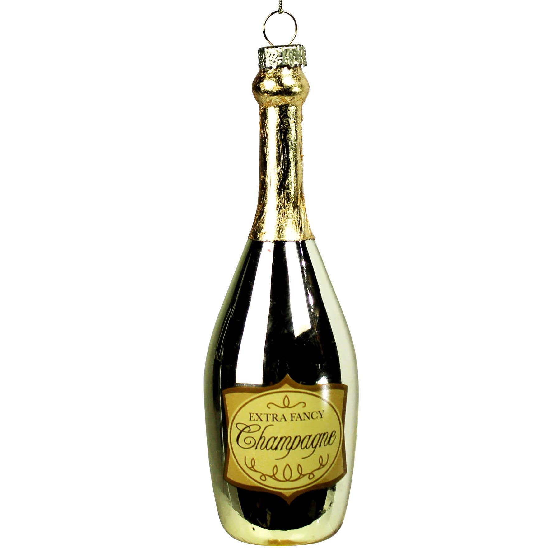 HomArt – wholesale Ornament – Champagne Bottle Ornament, Glass0