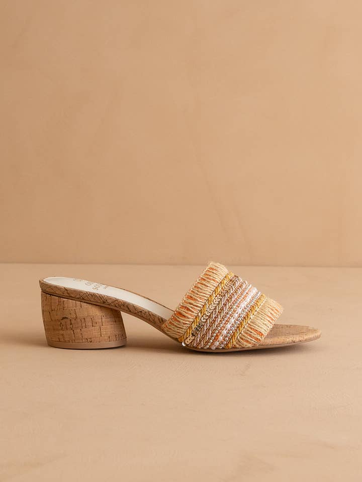 The Tulum Orange | Versatile Vacation Summer Sandal for wholesale by OASIS SOCIETY