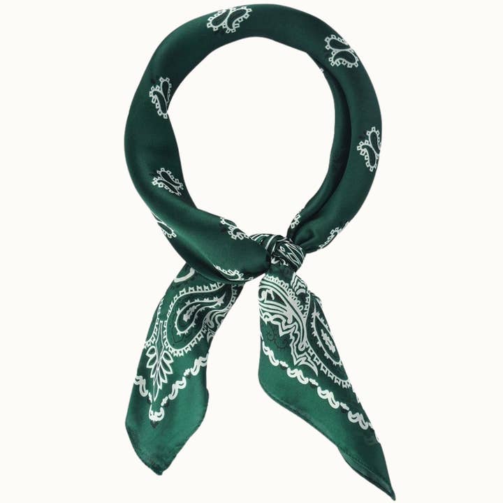 "So Silky" Satin Neckerchief Scarf, Versatile, Hunter Green and other Purchase Wholesale foulard seta. Free Returns & Net 60 Terms on Faire trending on Faire.