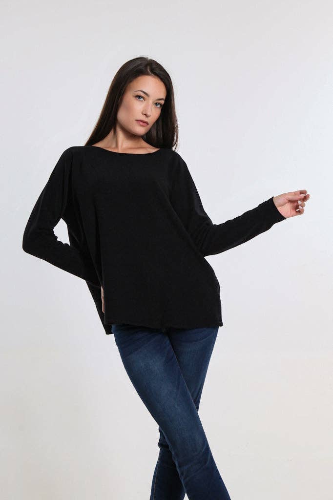 TINA Stephens Italy/Tees By Tina - Wholesale Knit Sweater - Women's - Laurin Seriously Soft Jewel Neck Sweater (BLS425)1